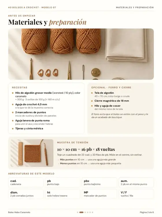 Lámina 2: Materiales y preparación