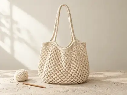 Tote Riviera, tote calado de mercado