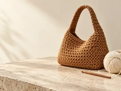 Hobo Caramelo con asa integrada